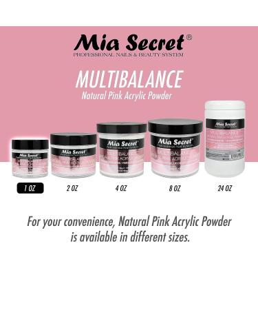 Mia Secret Multibalance Natural Pink Acrylic Nail Powder 1oz - Professional Quality - Buy Online on SooperMarket.com