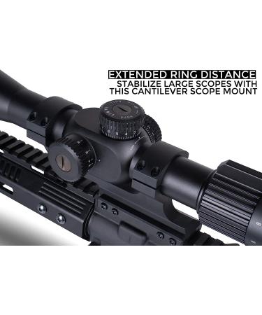 Monstrum Extended Series Offset Picatinny Scope Mount | 30mm Diameter | 0/20/30 MOA - Best Quality Scope Mount for Precision Shooting - Buy Online on SooperMarket.com