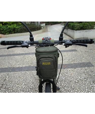 PVUVP Bike Handlebar Bag - 2.8L Waterproof Front Road Bike Bag for Commuter, Outdoor Riding, Traveling & Camping - Green - Buy Online on SooperMarket.com