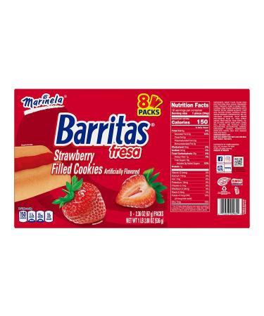 Marinela Strawberry Bars Box 18.06 oz - Delicious Fresa Barritas De Strawberry - Buy Online - Buy Online on SooperMarket.com