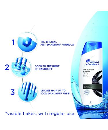 Buy Head & Shoulders Silky Black Shampoo 180ml | Best International Shipping - Smooth Shine & Scalp Care - Buy Online on SooperMarket.com