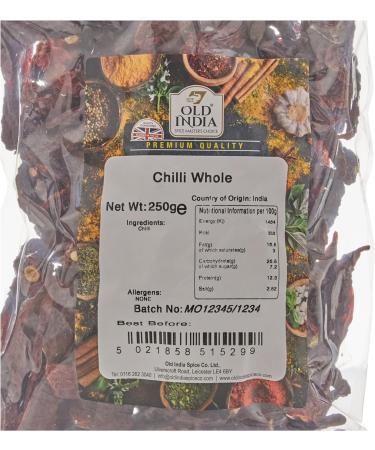 Old India Chilli Whole 250g - Premium Quality Spices for Authentic Indian Cooking - Buy Online on SooperMarket.com