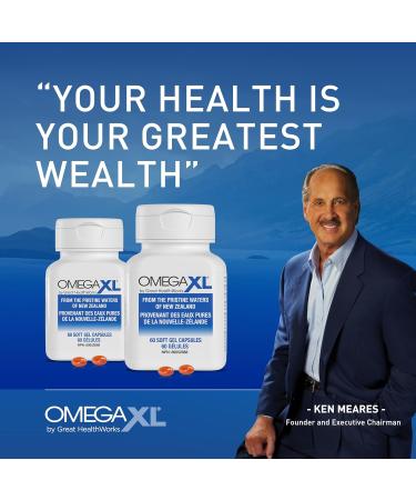 OmegaXL Joint Support Supplement - Natural Muscle Support Green Lipped Mussel Oil Soft Gel Pills Drug-Free 120 Count 120 count (Pack of 1) - Buy Online on SooperMarket.com