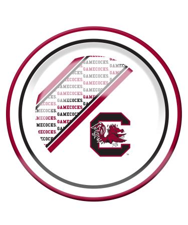 Duck House Unisex NCAA South Carolina Gamecocks Melamine Dinner Plate White, 10.5" University of South Carolina 10.5" White