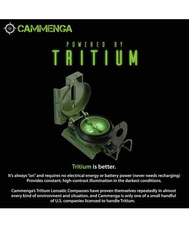 Cammenga Official US Military Tritium Lensatic Compass, Accurate Waterproof Hand Held Compasses with Pouch for Hiking Camping Navigation Survival Backpacking Orienteering Olive Drab - Buy Online on SooperMarket.com