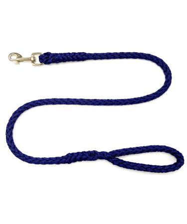 Dog leash large dogs jumbo with hand loop up to 80 kg / guide leash / practice line / training line very stable 17 colors (1.50m navy blau) 1.50m navy blau