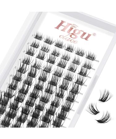72 Pcs Lash Clusters DIY Eyelash Extension C Curl 8-16mm Wide Stem Cluster Lashes Individual Lashes Cluster Lashes Wisps Reusable Professional Makeup for Self-application(Common C 8-16mm)