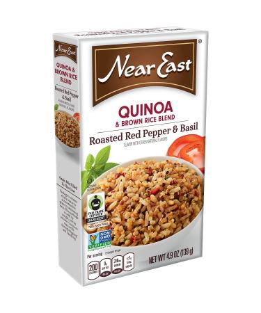 Near East Roasted Red Pepper and Basil Quinoa 4.9-Ounce (Pack of 6)