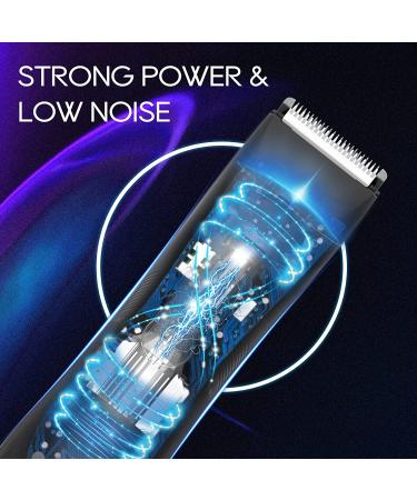 FLOVES Electric Body Hair Trimmer for Men - Pubic Groin Balls Trimmer | LED Light, Rechargeable, Waterproof | Male Hair Removal Razor - Buy Online on SooperMarket.com