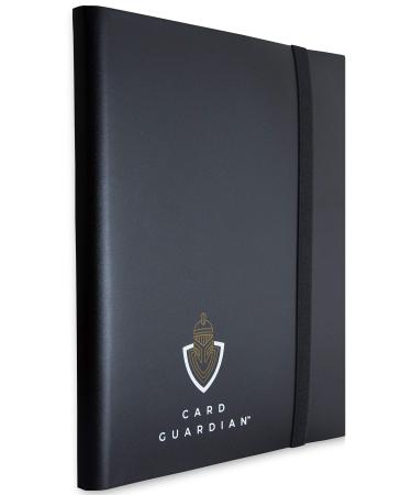 Card Guardian - 9 Pocket Trading Card Album 360 Side Loading Pocket Binder for Trading Card Games TCG (Black)