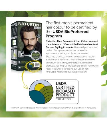 Naturtint Mens Permanent Hair Colour Gel 3N Dark Chestnut Brown for Hair Beard and Moustache. Ammonia Free up to 100% Grey Coverage Natural Looking Long Lasting Results - Buy Online on SooperMarket.com