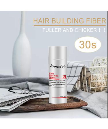 IMMETEE Hair Building Fibers - Instant Regrowth for Thinning Hair & Bald Spots - 28g Black - Conceals Hair Loss in 15 Seconds - For Men & Women - Buy Online on SooperMarket.com