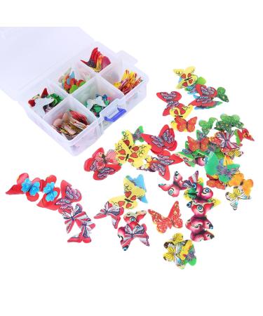 Cupcake Decoration Asudaro Butterfly Cake Decoration Edible Wafer Paper Butterfly Cupcake Toppers For Wedding Baby Shower Party 360PCS Type 7