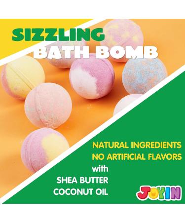 8 Pack Bubble Bath Bombs for Kids with Surprise Toy - Natural Essential Oil Fizzies Set - Kids Safe Christmas Gift - Buy Online on SooperMarket.com