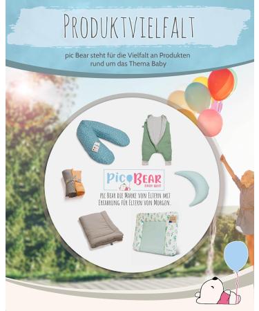PIC BEAR Wrap Editions 75x85cm - 100% Musselin Cotton Elastic Band for Baby Comfort - Gentle & Protective (Tender Peach) - Shop Internationally - Buy Online on SooperMarket.com