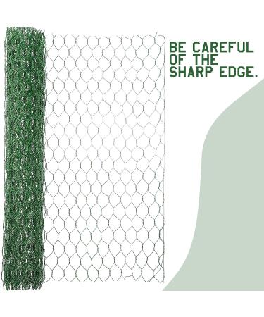 SATINIOR 2 Sheets Galvanized Chicken Wire Net 13.7 x 40 Inches for Crafts - Green Hexagonal Wire Mesh - Buy Online on SooperMarket.com