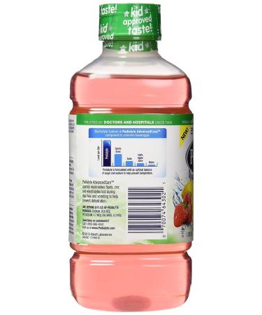 Pedialyte AdvancedCare Electrolyte Solution 1L - Strawberry Lemonade with Zinc, Electrolytes & Prebiotics | Prevent Dehydration & Support Digestive Health - Buy Online on SooperMarket.com