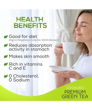 Gyokuro Green Tea Japanese Green Tea Loose Leaf Yabukita High Caffeine Loose Leaf Tea Antioxidant-Rich Green Tea Loose Leaf Vegan and All-Natural Loose Leaf 3.5oz - Buy Online on SooperMarket.com