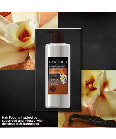 Buy Hair Food Sulfate-Free Hair Milk Shampoo with Jasmine & Vanilla 17.9 Fl Oz Nourishing & Moisturizing Formula for All Hair Types - Buy Online on SooperMarket.com