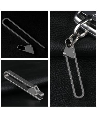 Bang Ti H6 Titanium Quick Release Keychain Clip Multi-Tool with Keyrings Kit - Buy Online on SooperMarket.com