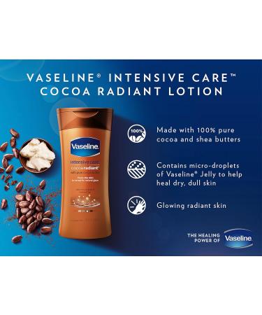 Vaseline Intensive Care Cocoa Radiant Body Lotion - 20.3 oz | Moisturizing & Nourishing Skincare | International Shipping Available - Buy Online on SooperMarket.com