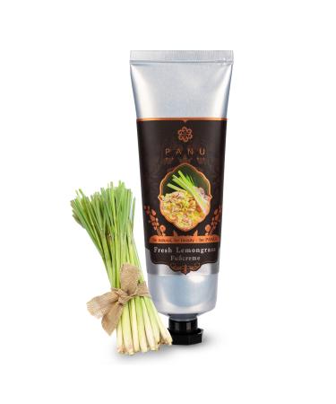 Panu natural foot cream lemongrass - rich foot cream for very dry feet - intensive foot care from Thailand - Effective foot cream against cornea - Premium foot cream - vegan foot balm lemon grass