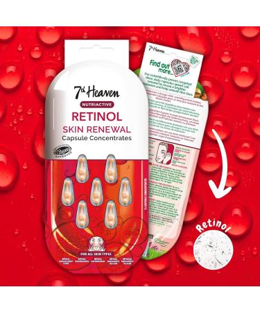 7th Heaven Retinol Capsule Concentrates (7 Day Supply). Rejuvenating Glow Cream (all Skin Types). Daily Face Care Capsules for Skin Renewal. Vegan Retinol Serum for Face - Genuine 7th Heaven Skin Care - Buy Online on SooperMarket.com