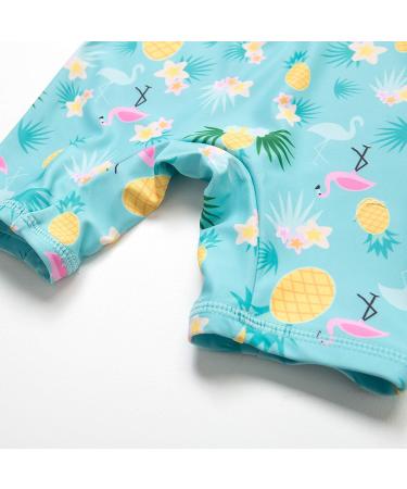 Bonverano Baby Girls Swimsuit UPF 50+ Long-Sleeve Pineapple One Piece - 3-6 Months - Buy Online on SooperMarket.com