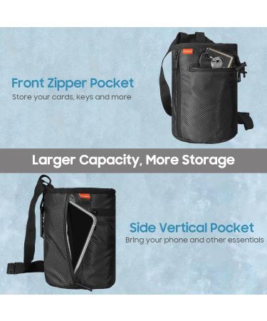 Buy Moko Waterproof Climbing Chalk Bag & Brush | Adjustable Belt 2 Storage Pockets | Ideal for Bouldering & Gymnastics - International Shipping Available - Buy Online on SooperMarket.com