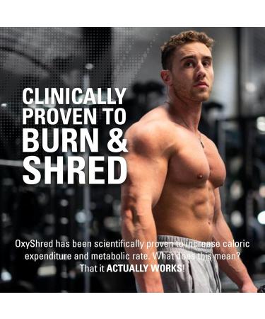 EHPlabs OxyShred Thermogenic Pre Workout Powder & Shredding Supplement - Preworkout for Men & Women Sugar Free Energy Powder with 150mg of Caffeine - Peach Candy Rings 60 Servings - Buy Online on SooperMarket.com
