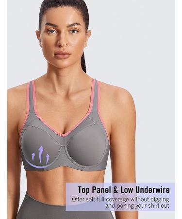 SYROKAN Women's Full Support High Impact Racerback Sports Bra 38C Multicoloured #2 - Buy Online on SooperMarket.com