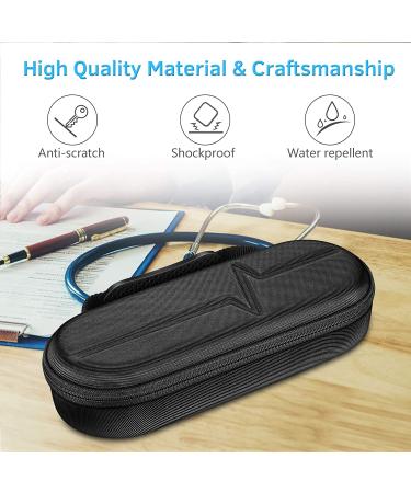 Travel Hard Stethoscope Case for Littmann Classic III, Cardiology IV, MDF Acoustica - Black - Buy Online on SooperMarket.com