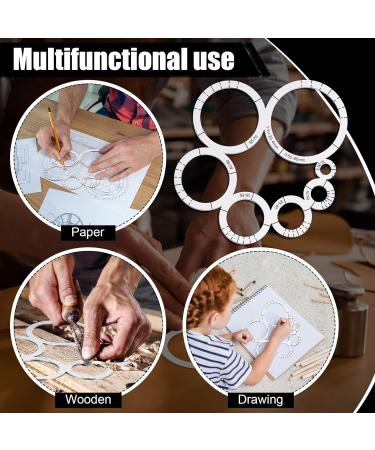 Leather Crafting Tools: Corner Cutting Ruler, Metal Circle Template, Corner Punch - DIY Leather Craft Tool (Basic Style 1 Pack) - Buy Online on SooperMarket.com