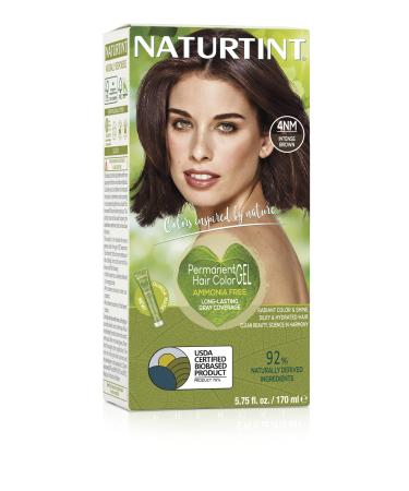 Naturtint Permanent Hair Color 4NM Intense Brown (Pack of 1)  Ammonia Free  Vegan  Cruelty Free  up to 100% Gray Coverage  Long Lasting Results