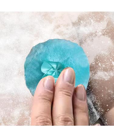 Body Powder Puff - Ultra Soft Round Face Body Powder Puff with Ribbon Bow - Body Powder Applicator for Baby Kid Adult Makeup Tool for Home & Travel Blue - Buy Online on SooperMarket.com