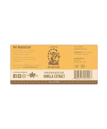 Beyond Good Madagascar Vanilla Extract 4 Fl Oz - Pure, Organic Flavor - Buy Online on SooperMarket.com