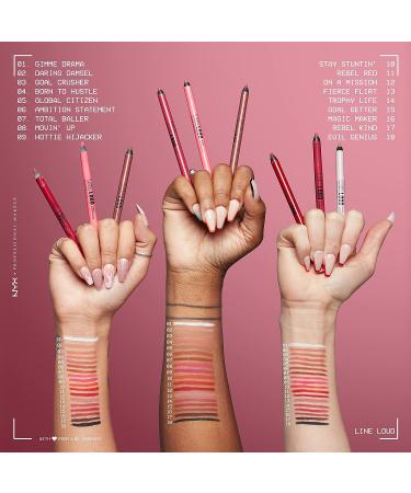 NYX PROFESSIONAL MAKEUP Line Loud Lip Liner - Fierce Flirt - Longwear, Pigmented Lip Pencil - Buy Online on SooperMarket.com