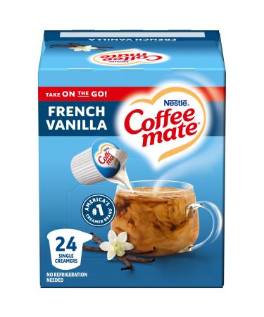 Coffee-mate French Vanilla Liquid Coffee Creamer 24 Ct Singles 9 Fl Oz