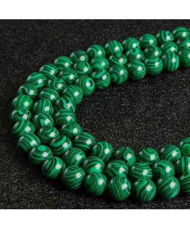 100pcs 6mm Malachite Gemstone Round Loose Beads for Jewelry Making - Buy Online on SooperMarket.com