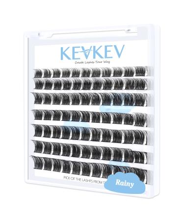 Lash Clusters 84 Pcs Cluster Lashes Eyelash Clusters DIY Cluster Eyelash Extensions Individual Lashes Thin Band & Soft (Rainy D-8-16mix) D-Mix (8-16mm) Rainy