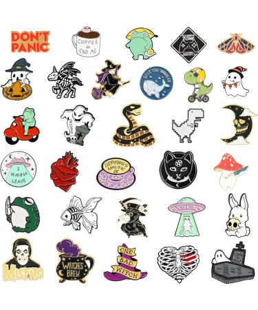 SINCCO Cute Enamel Backpack Pins Set - 20/40 PCS Funny & Cool Button Pins for Backpacks, Jackets, Hats - Aesthetic Brooch Lapel Pins Anime - Perfect Gifts for Kids & Girls - Buy Online on SooperMarket.com