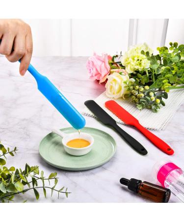 3-Piece Non-Stick Silicone Wax Spatula Set | Reusable Hair Removal Applicators in Black Red & Blue - Ideal for Home & Salon - Buy Online on SooperMarket.com