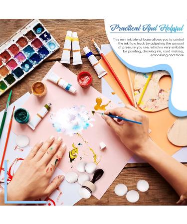 21-Pack Mini Round Ink Blending Tool Set with 20 Replacement Refill Sponges - Art Supplies for Distressing and Blending - Buy Online on SooperMarket.com