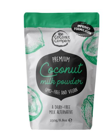 100% Dairy-Free VEGAN Coconut Milk Powder 250g Gluten-free Coconut Powder 65% Coconut oil Premium Halal Kosher approved