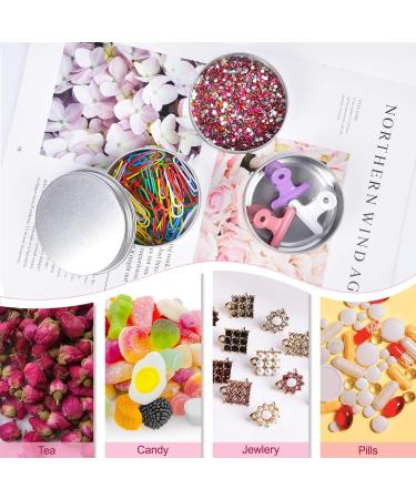 Sopito Aluminum Tins - 24 Pack 60ml Empty Round Tins for Lip Balm Cosmetics Mini Candles & Crafts - Buy Online on SooperMarket.com
