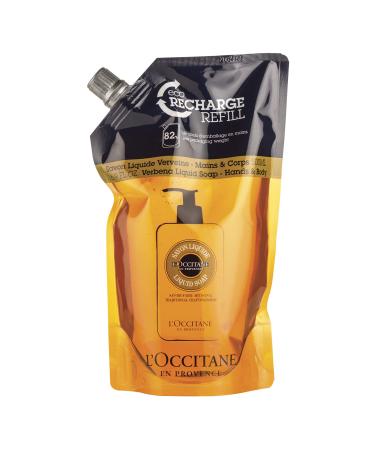 L Occitane Shea Hands & Body Verbena Liquid Soap Refill  16.9 fl. oz.
