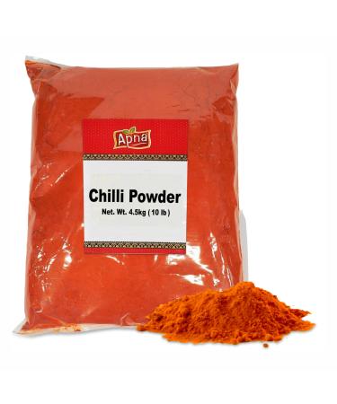 Apna Chili Powder 4.5 kg (10 lb) Deggi Mirch Powder (Chilli) Quality Natural Herbs and Spices for Cooking 100% Natural
