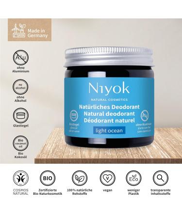 Natural Aluminum Free Deodorant & Antiperspirant - 2-in-1 Light Ocean Scent 40ml | Eco-Friendly Natural Cosmetics - Buy Online on SooperMarket.com