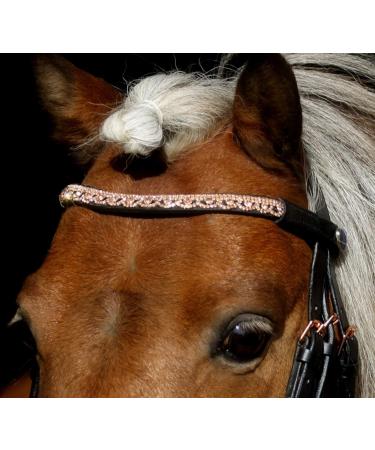 Buy Tysons Breeches Bridle in Rose Gold | Mini Shetty Riding Bridle with Leather Glitter Rhinestones + Reins - International Shipping Available - Buy Online on SooperMarket.com