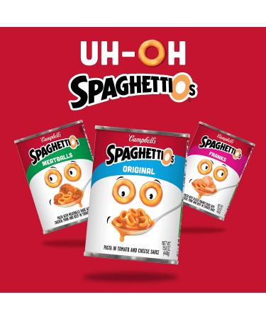 SpaghettiOs Original Canned Pasta 22.4 OZ Can (Pack of 12) - Healthy Snack for Kids and Adults - Buy Online on SooperMarket.com